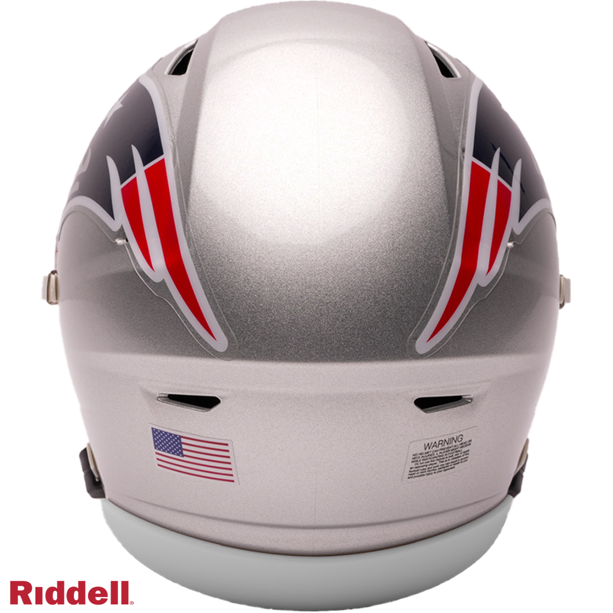 New England Patriots Riddell Speed Flex Mid-Size Helmet product image 2, provided for visual reference and product detail