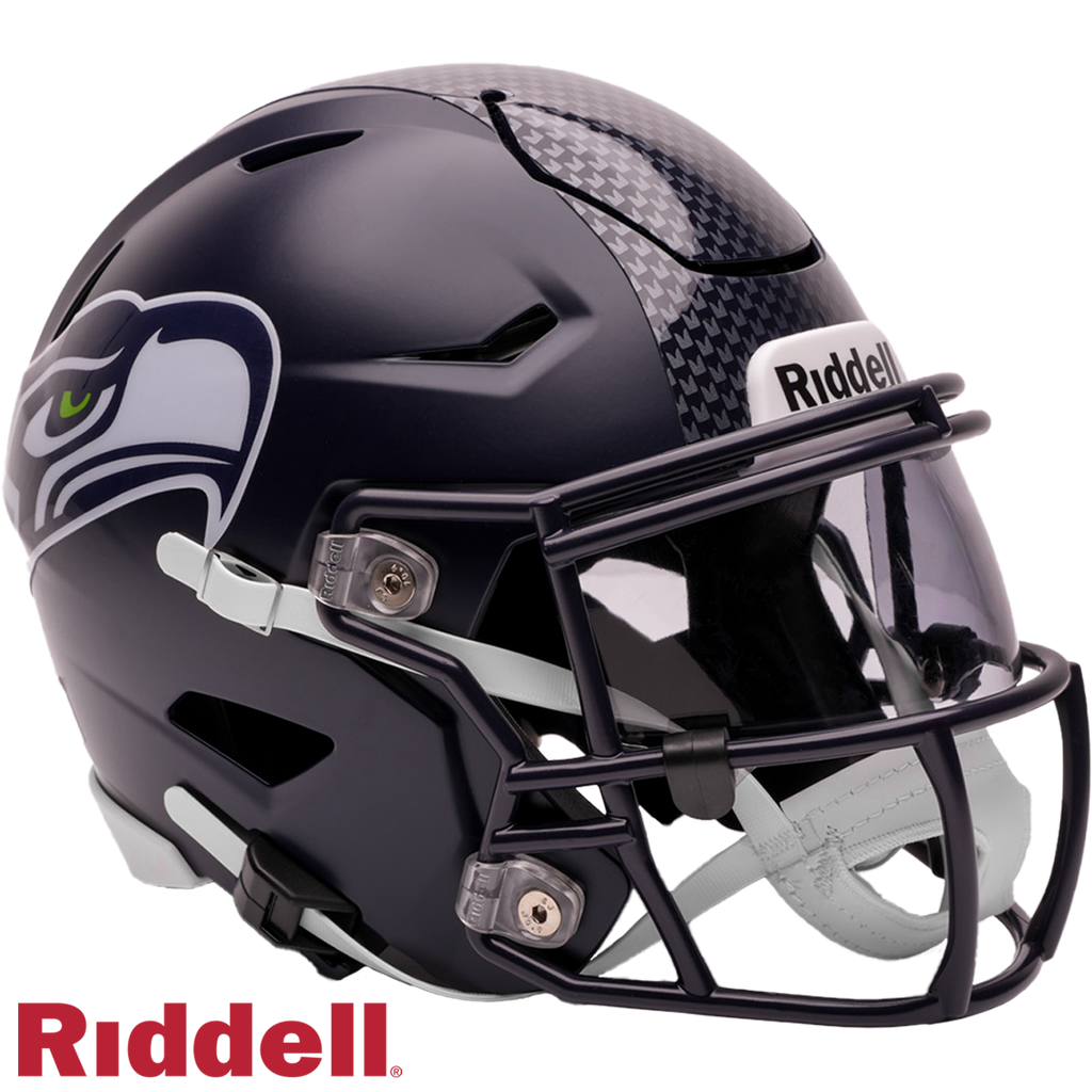 Seattle Seahawks Riddell Speed Flex Mid-Size Helmet product image 1, provided for visual reference and product detail review