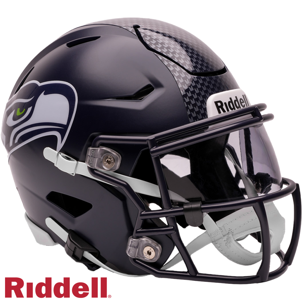 Seattle Seahawks Riddell Speed Flex Mid-Size Helmet product image 1, provided for visual reference and product detail review