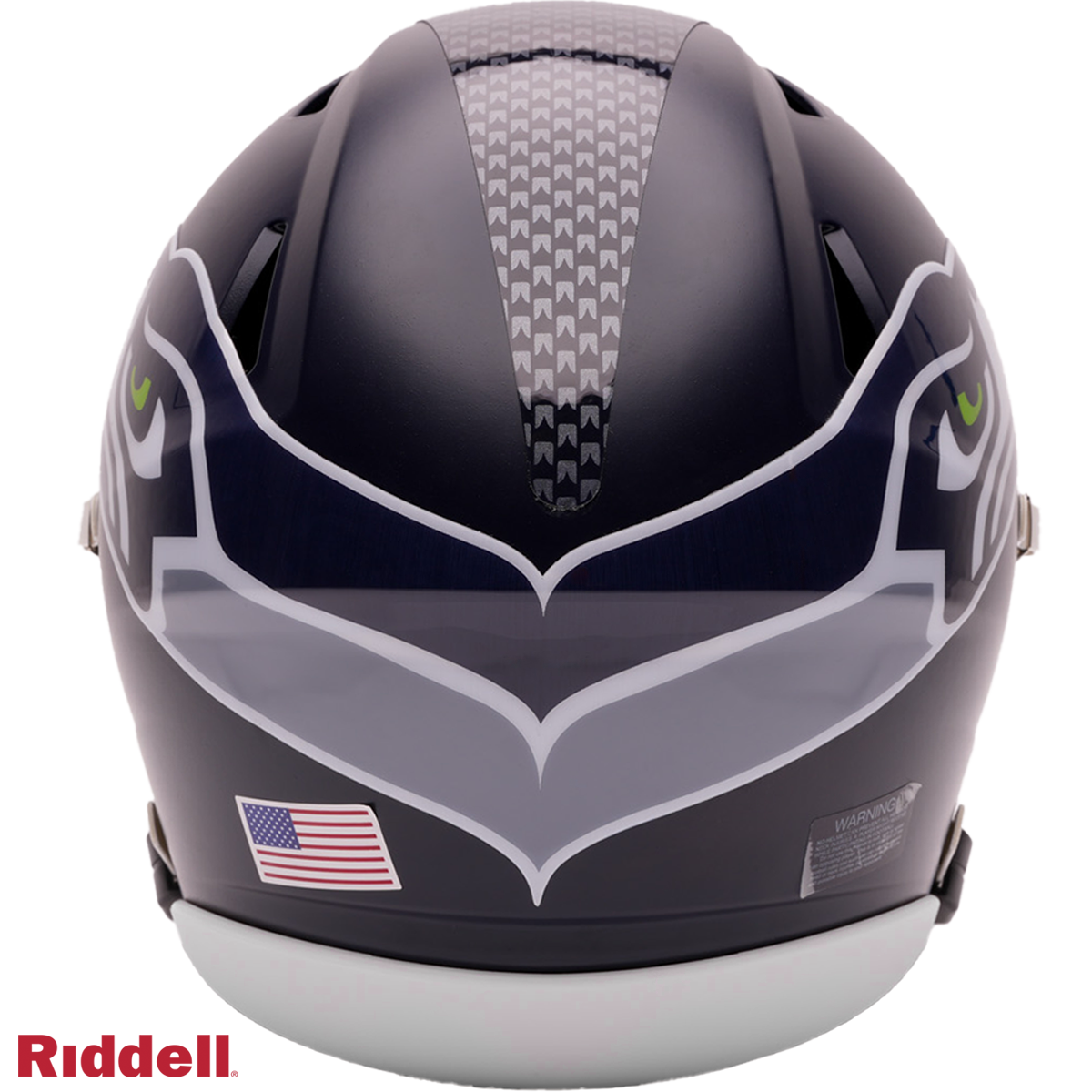 Seattle Seahawks Riddell Speed Flex Mid-Size Helmet product image 3, provided for visual reference and product detail review