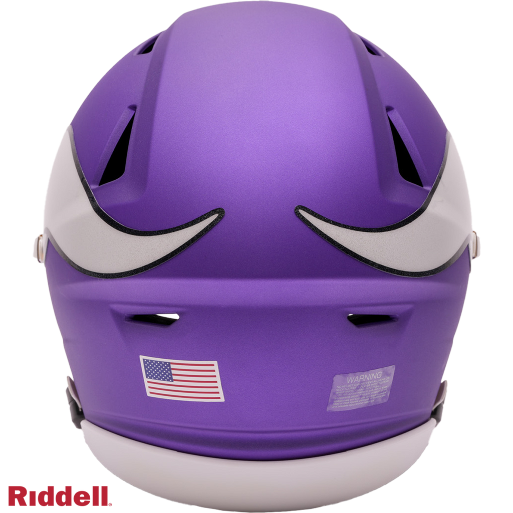 Minnesota Vikings Riddell Speed Flex Mid-Size Helmet product image 3, provided for visual reference and product detail review