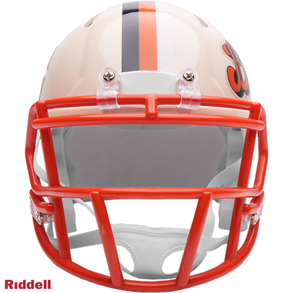 Chicago Bears Retro Speed Mini Helmet product image 2, provided for visual reference and product detail review