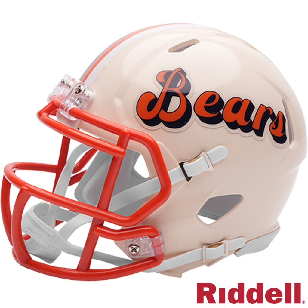 Chicago Bears Retro Speed Mini Helmet product image 3, provided for visual reference and product detail review