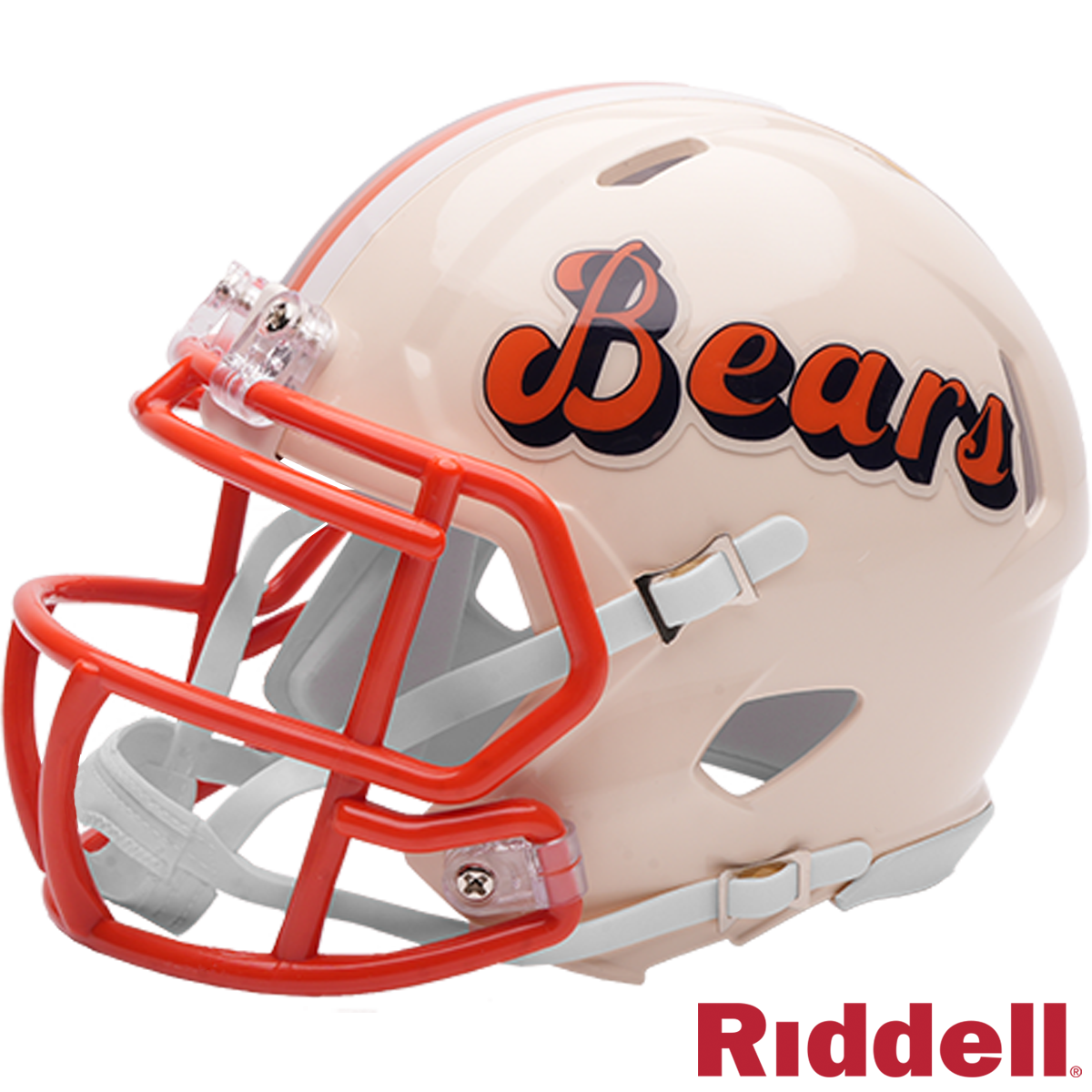 Chicago Bears Retro Speed Mini Helmet product image 3, provided for visual reference and product detail review