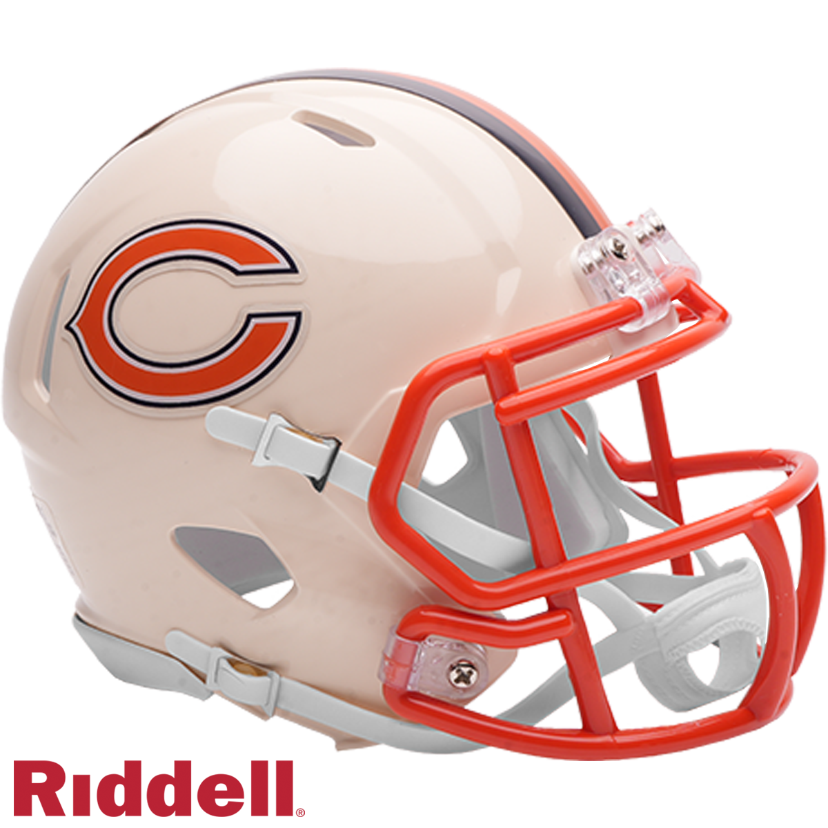 Chicago Bears Retro Speed Mini Helmet product image 1, provided for visual reference and product detail review