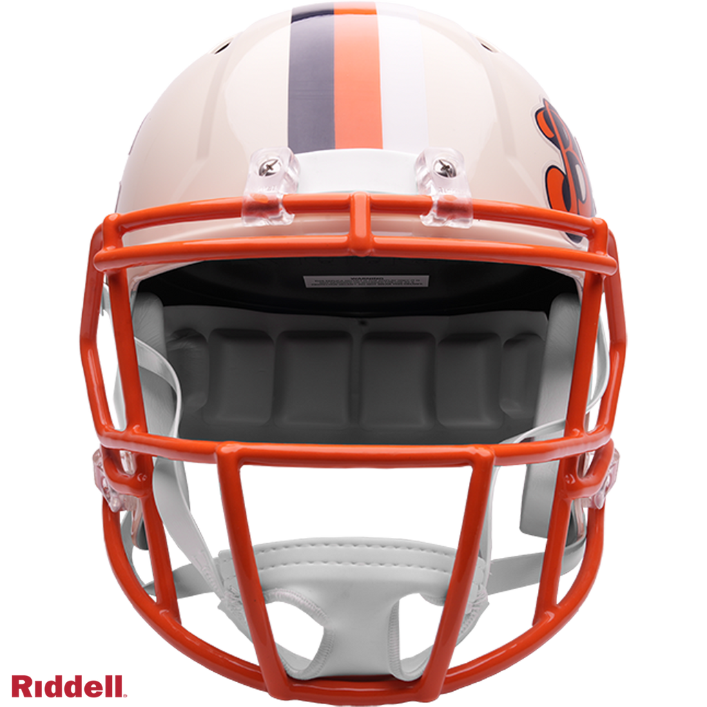 Chicago Bears Retro Speed Replica Full Size Helmet product image 3, provided for visual reference and product detail review