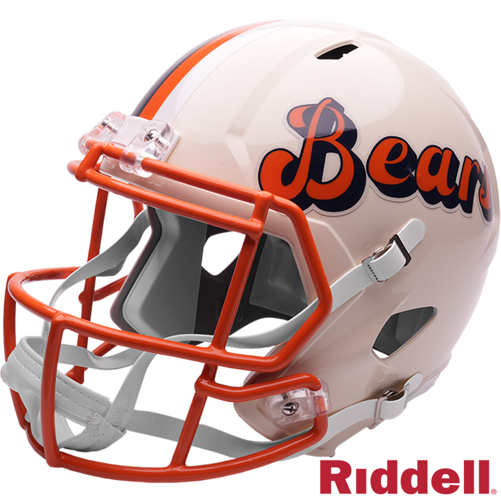 Chicago Bears Retro Speed Replica Full Size Helmet product image 1, provided for visual reference and product detail review