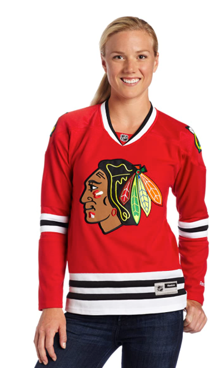 Chicago Blackhawks Premier Home Reebok Jersey for Women product image 2, provided for visual reference and product detail