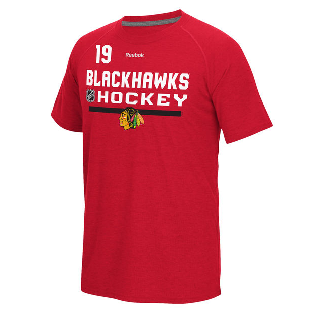 Chicago Blackhawks Jonathan Toews Red Freeze Speedwick Name & Number T-Shirt for Men product image 2, provided for visual