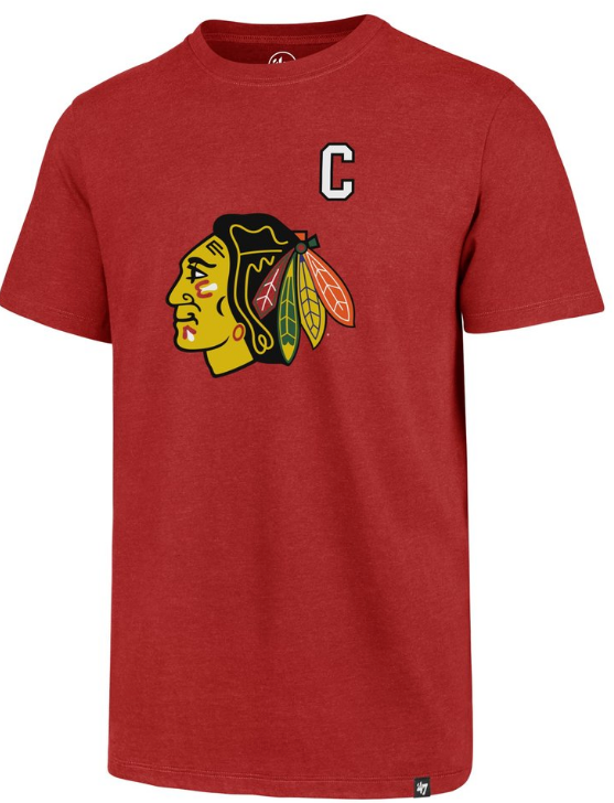 Chicago Blackhawks Chris Chelios Name And Number Club T-Shirt By ’47 Brand product image 2, provided for visual reference