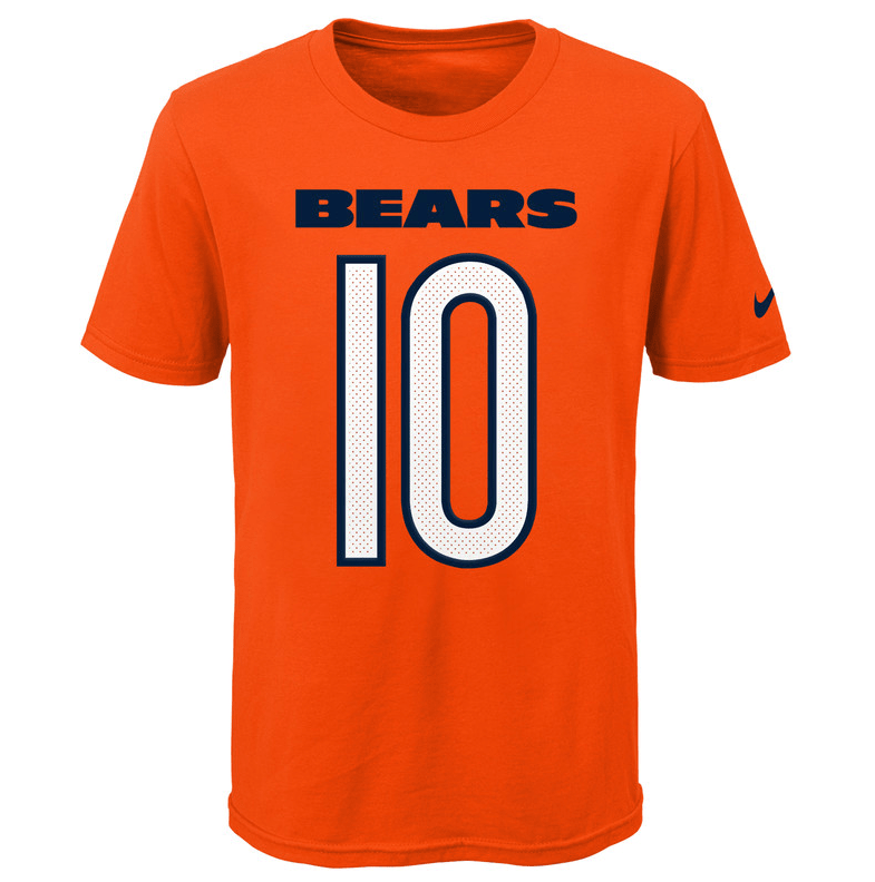 Youth Chicago Bears Mitchell Trubisky Nike Orange Player Game Team Name & Number T-Shirt product image 2, provided for