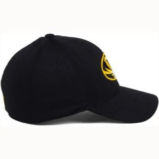 Missouri Tigers NCAA TOW "Rails" Black Stretch Fit Performance One Fit Hat product image 4, provided for visual reference