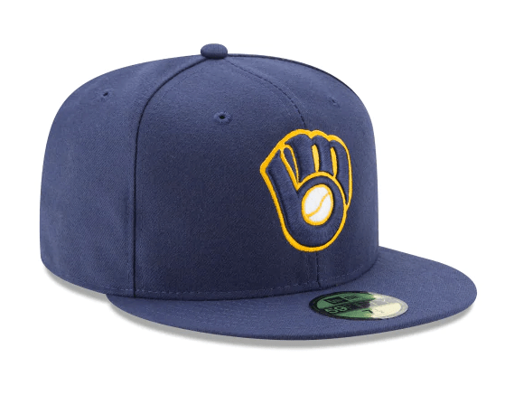 Milwaukee Brewers Authentic Collection 59Fifty Fitted Alt 2 Hat product image 3, provided for visual reference and product