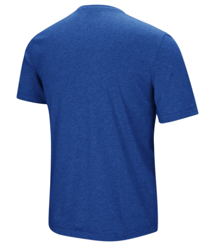 Chicago Cubs Under Armour Cooperstown Collection Heathered Royal Stripe Logo Tri-Blend T-Shirt for Men product image 2,