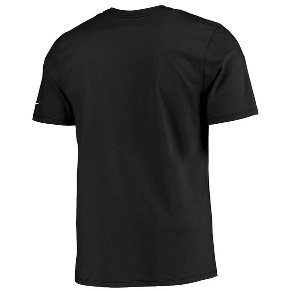 Mens Carolina Panthers Nike Black Essential Logo T-Shirt product image 2, provided for visual reference and product detail