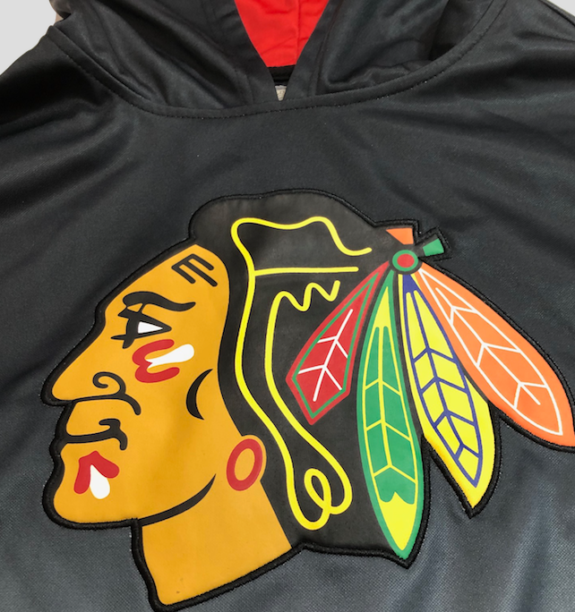 Chicago Blackhawks Scout Black Sublimated Polyester Black Hoody Old Time Hockey for Men product image 2, provided for visual