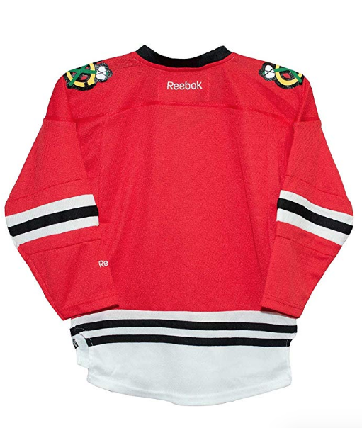 Kids Chicago Blackhawks Reebok Child (4-7) Blank Red Replica Jersey product image 2, provided for visual reference and