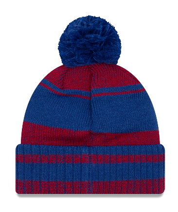 Men’s Chicago Cubs Glacial Pom Cuff Knit Hat By New Era product image 2, provided for visual reference and product detail