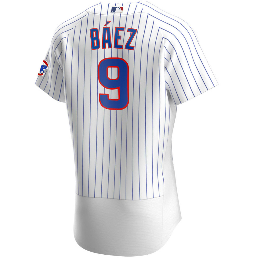 Chicago Cubs Javier Baez Nike White Home Authentic Player Jersey for Men product image 3, provided for visual reference and
