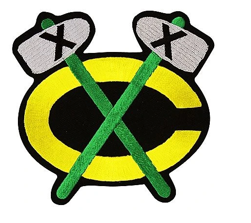 Chicago Blackhawks Home/Alternate Tomahawk Patch product image 1, provided for visual reference and product detail review