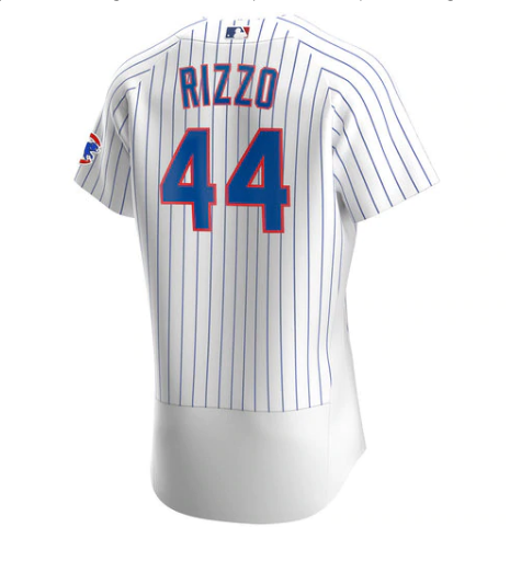 Chicago Cubs Anthony Rizzo Nike White Home Authentic Player Jersey for Men product image 3, provided for visual reference