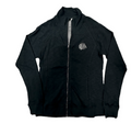 Chicago Blackhawks Full Zip Black Down The Middle Faux Show Text Crew Jacket for Women product image 1, provided for visual