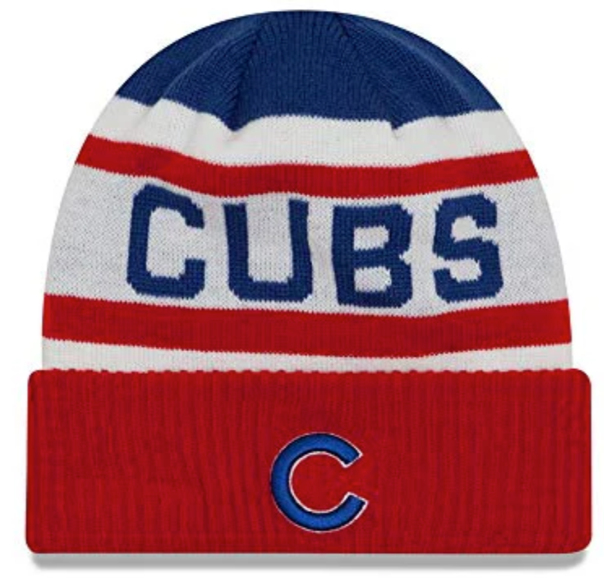 Chicago Cubs Biggest Fan 2 “C” Logo Knit Hat By New Era product image 1, provided for visual reference and product detail