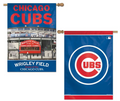 Chicago Cubs Vertical House Flag 2-Sided 28x40 Stadium product image 1, provided for visual reference and product detail