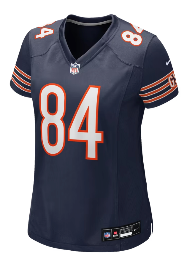 Chicago Bears Colston Loveland Nike Navy Team Color Game Jersey for Women product image 2, provided for visual reference and