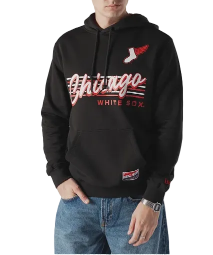 Mens Chicago White Sox New Era City Connect Black Hoodie product image 2, provided for visual reference and product detail