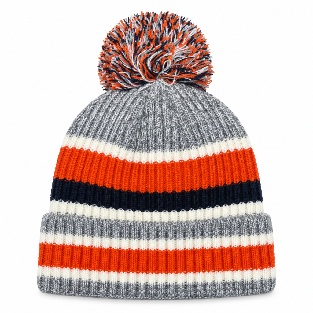 Chicago Bears 1946 Retro Fan Pack Pom Knit product image 2, provided for visual reference and product detail review