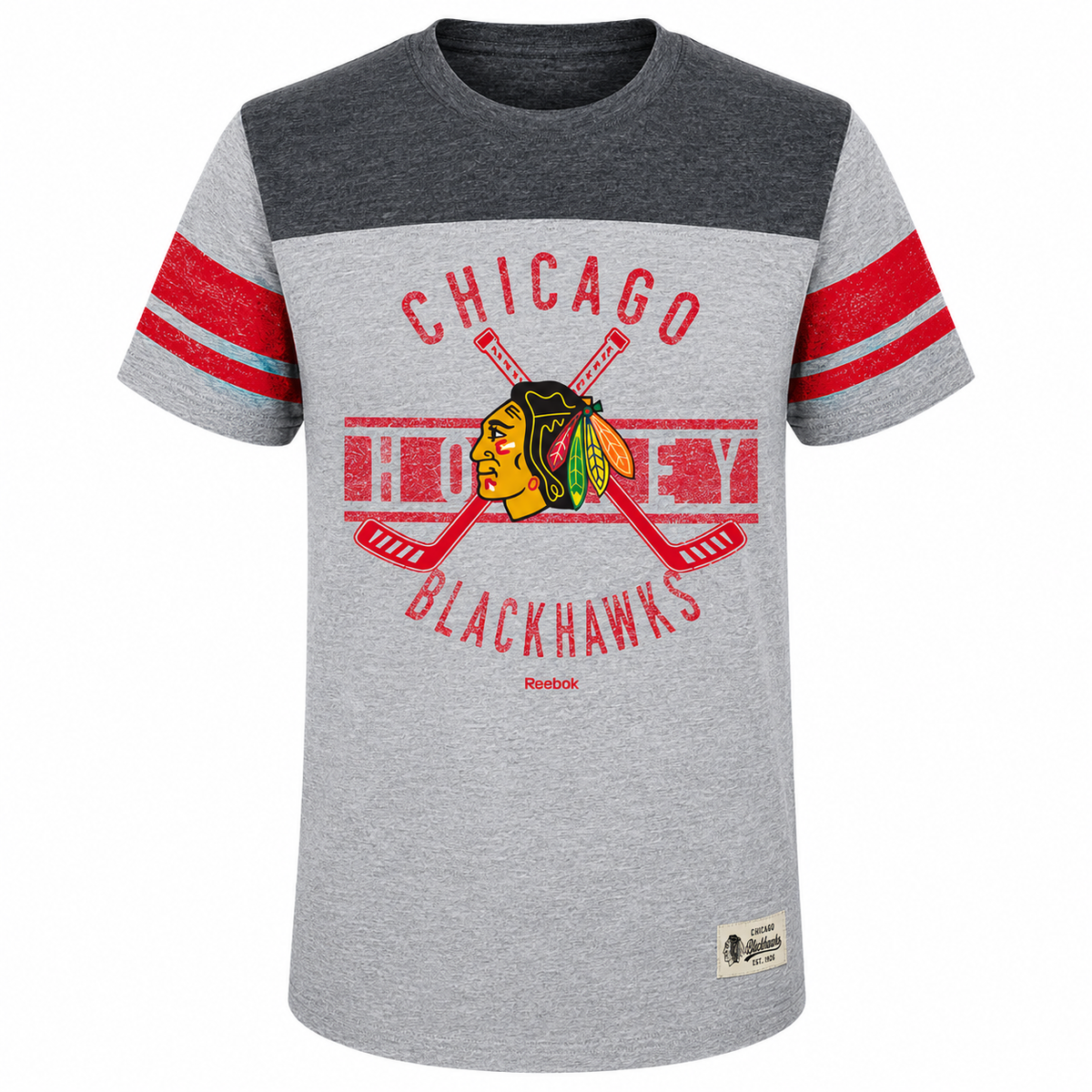 Youth Chicago Blackhawks Lineage T-Shirt By Reebok product image 1, provided for visual reference and product detail review
