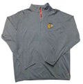 Chicago Blackhawks Gray Metro Team Text 1/4 Track Jacket By Levelwear for Men product image 1, provided for visual reference