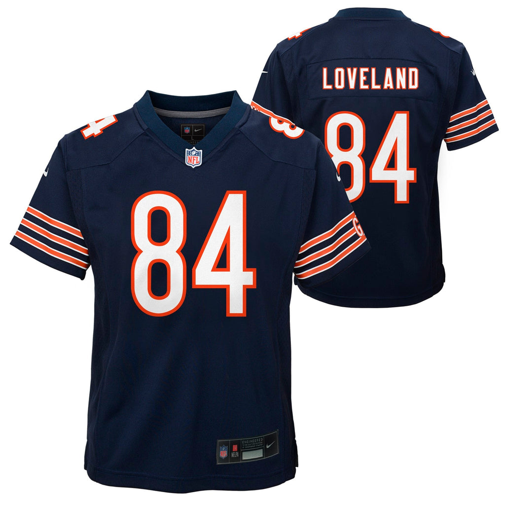 Preschool Colston Loveland Chicago Bears Navy Child Nike Game Jersey product image 1, provided for visual reference and