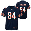 Preschool Colston Loveland Chicago Bears Navy Child Nike Game Jersey product image 1, provided for visual reference and