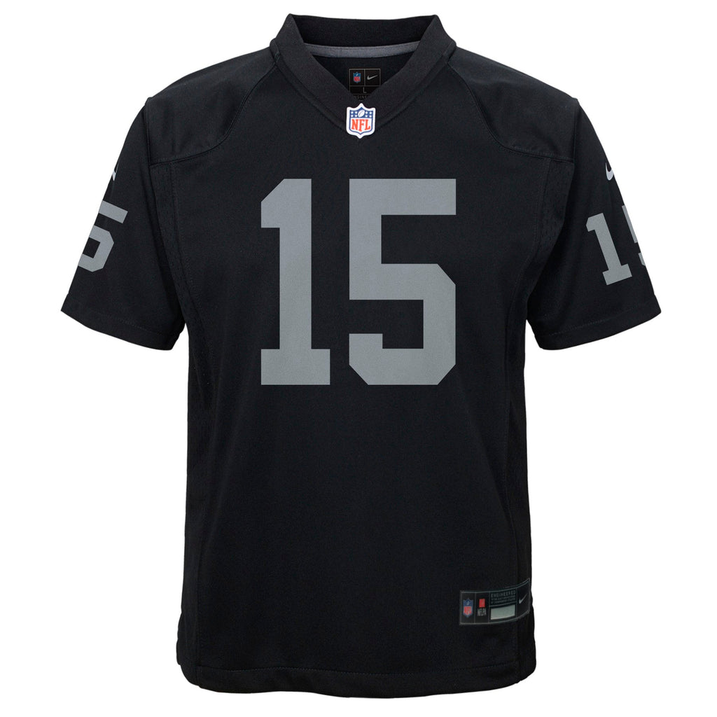 Youth Fernando Mendoza Las Vegas Raiders Black Nike Game Jersey product image 3, provided for visual reference and product