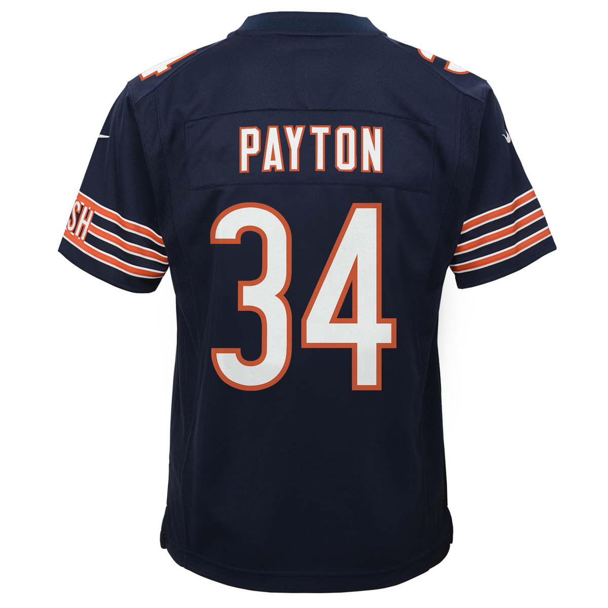 Youth Chicago Bears Walter Payton Nike Navy Game Jersey product image 2, provided for visual reference and product detail