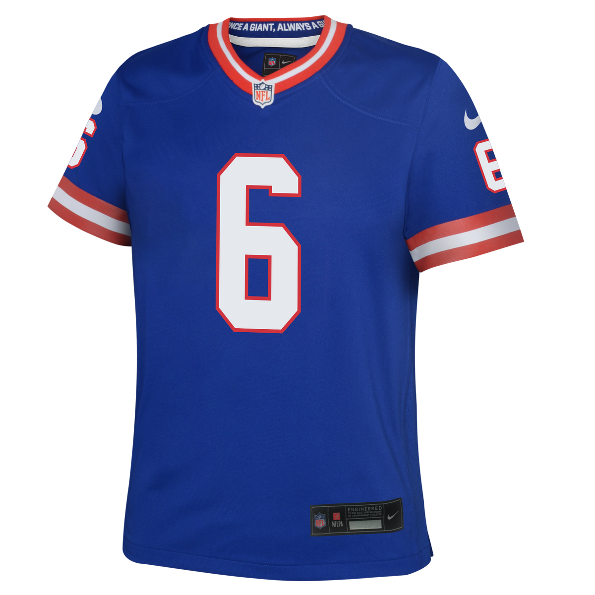Youth Jaxon Dart New York Giants Alternate Red/Blue Nike Game Jersey product image 3, provided for visual reference and