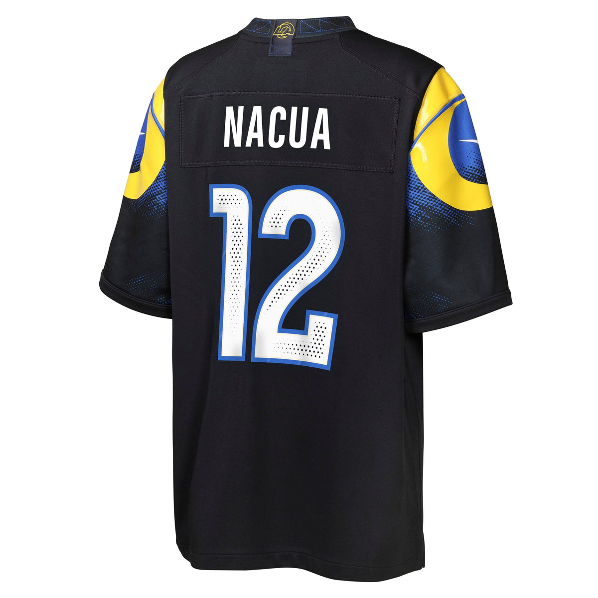 Youth Los Angeles Rams Puka Nacua #12 Black Rivalries Collection Nike Game Jersey product image 2, provided for visual