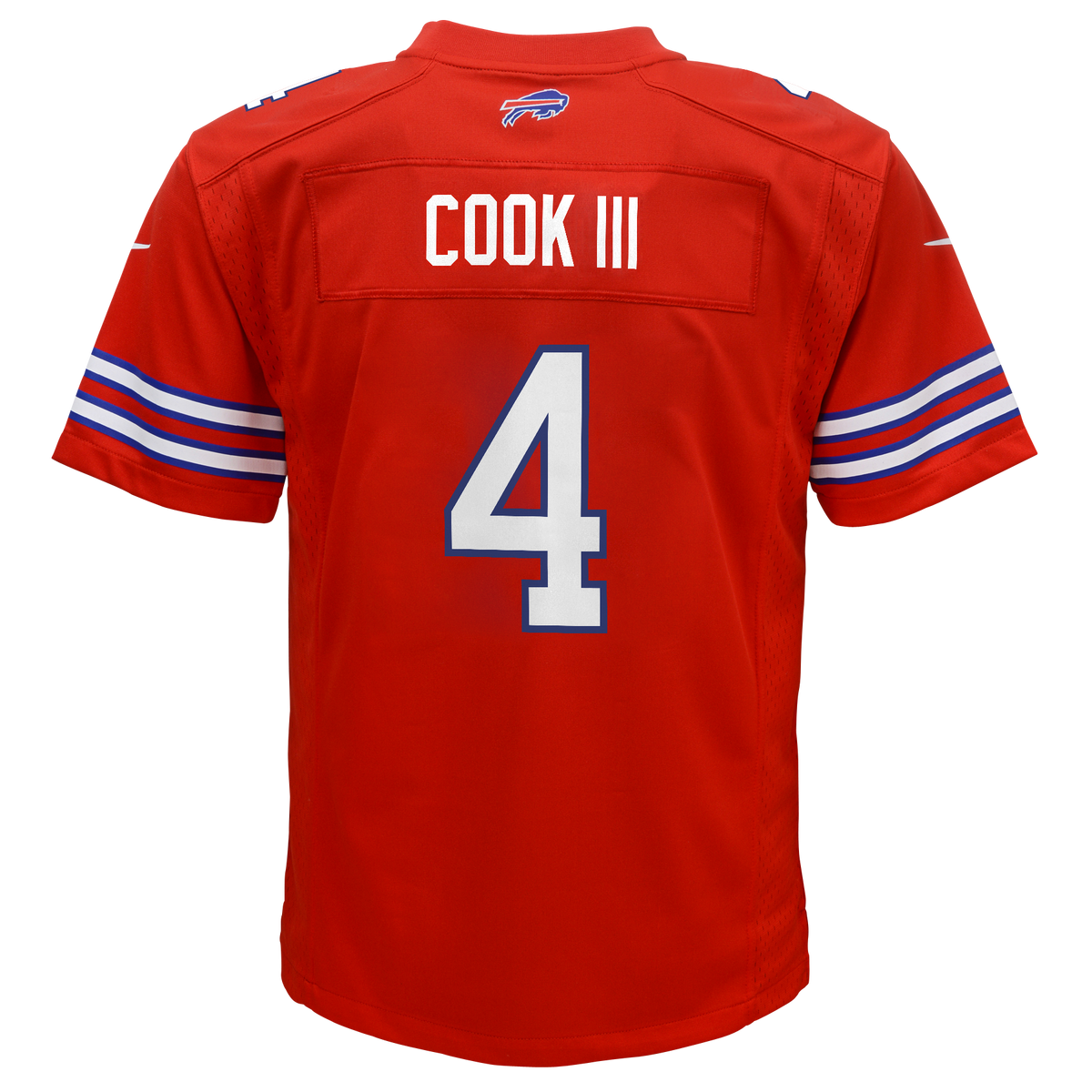 Youth Buffalo Bills James Cook Nike Red Alt 2 Game Jersey product image 3, provided for visual reference and product detail