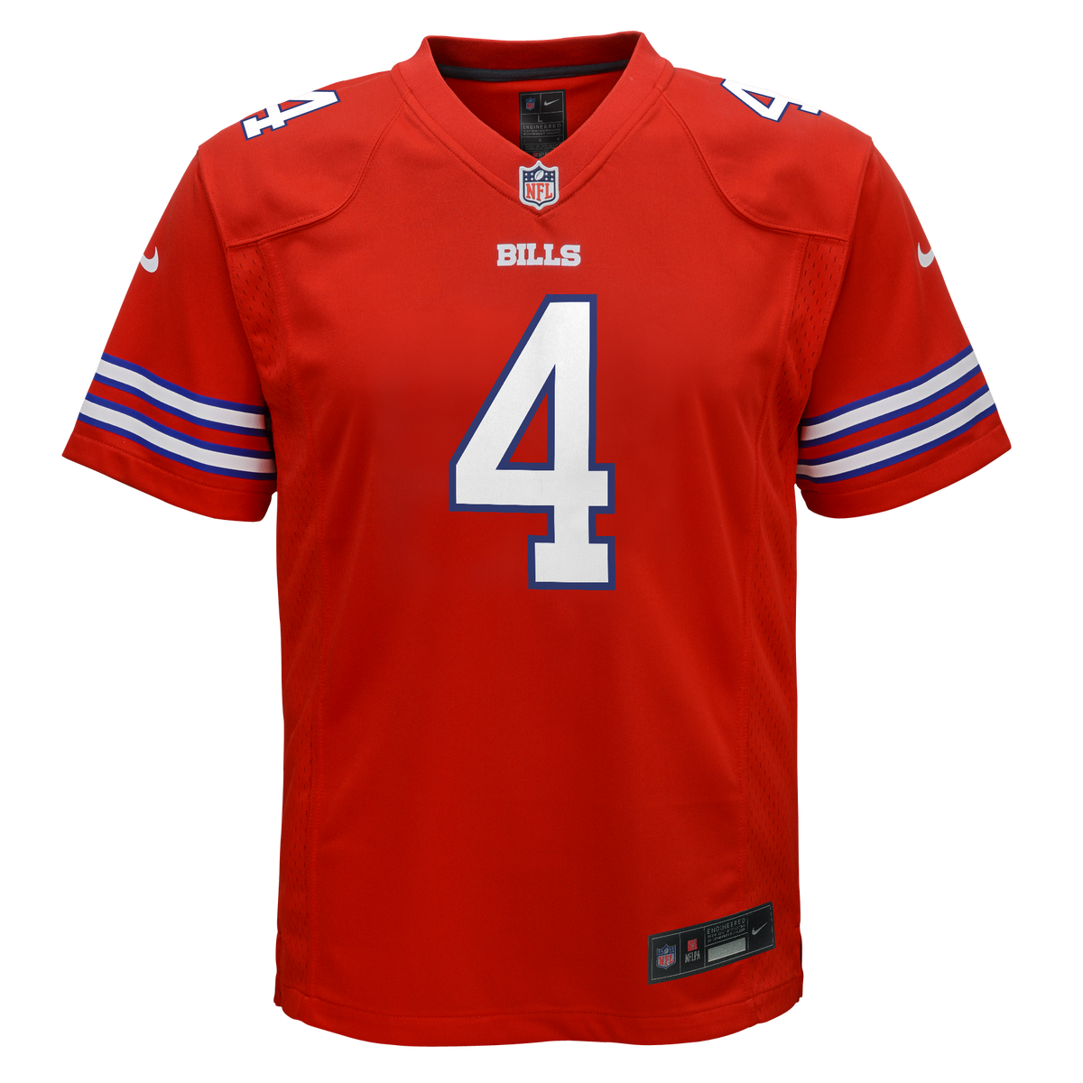 Youth Buffalo Bills James Cook Nike Red Alt 2 Game Jersey product image 2, provided for visual reference and product detail