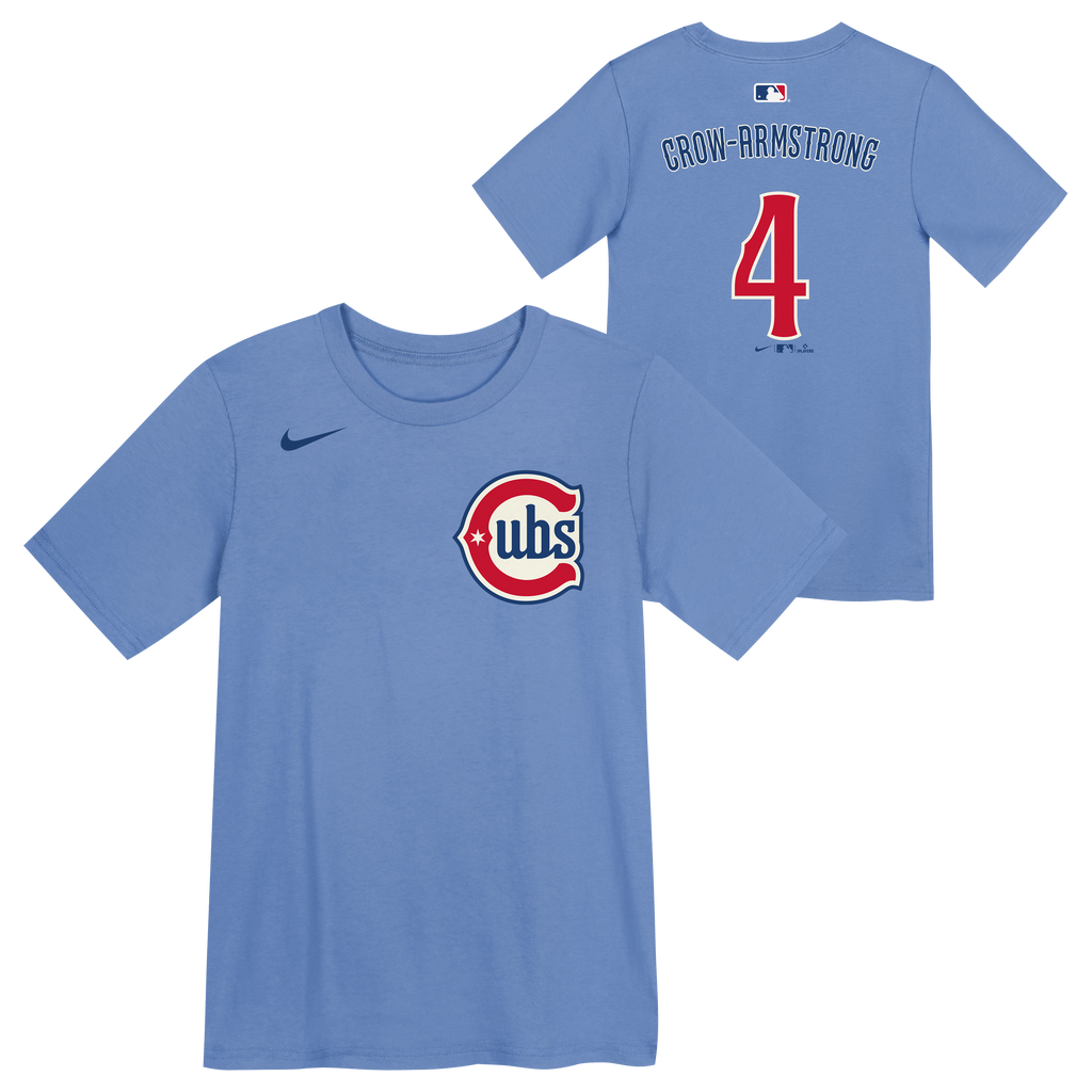 Toddler Chicago Cubs Pete Crow-Armstrong Blues 2nd Alternate Nike Name And Number T-Shirt-Batterman product image 1,
