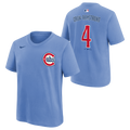 Youth Chicago Cubs Pete Crow-Armstrong Blues 2nd Alternate Nike Name And Number T-Shirt-Batterman product image 1, provided