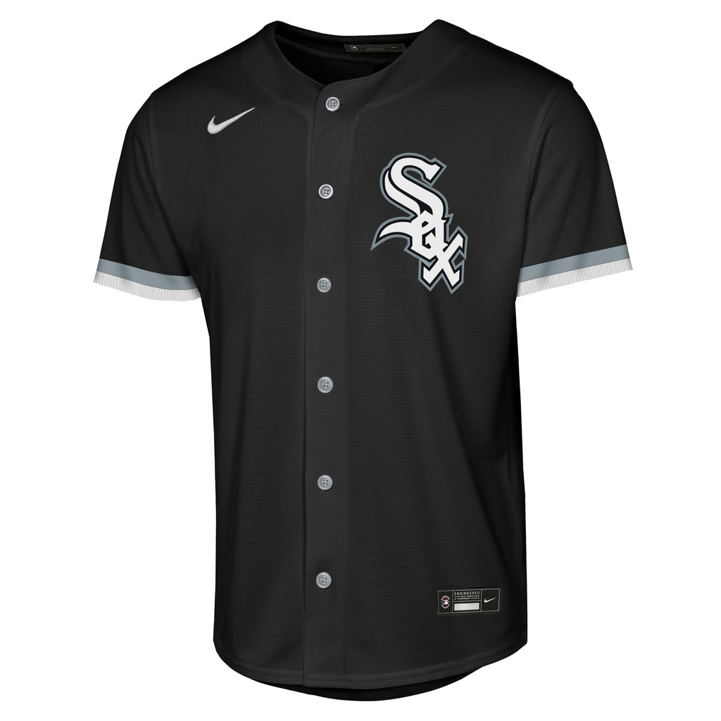 Youth Chicago White Sox Nike Black Alt Baseline Replica Jersey product image 2, provided for visual reference and product