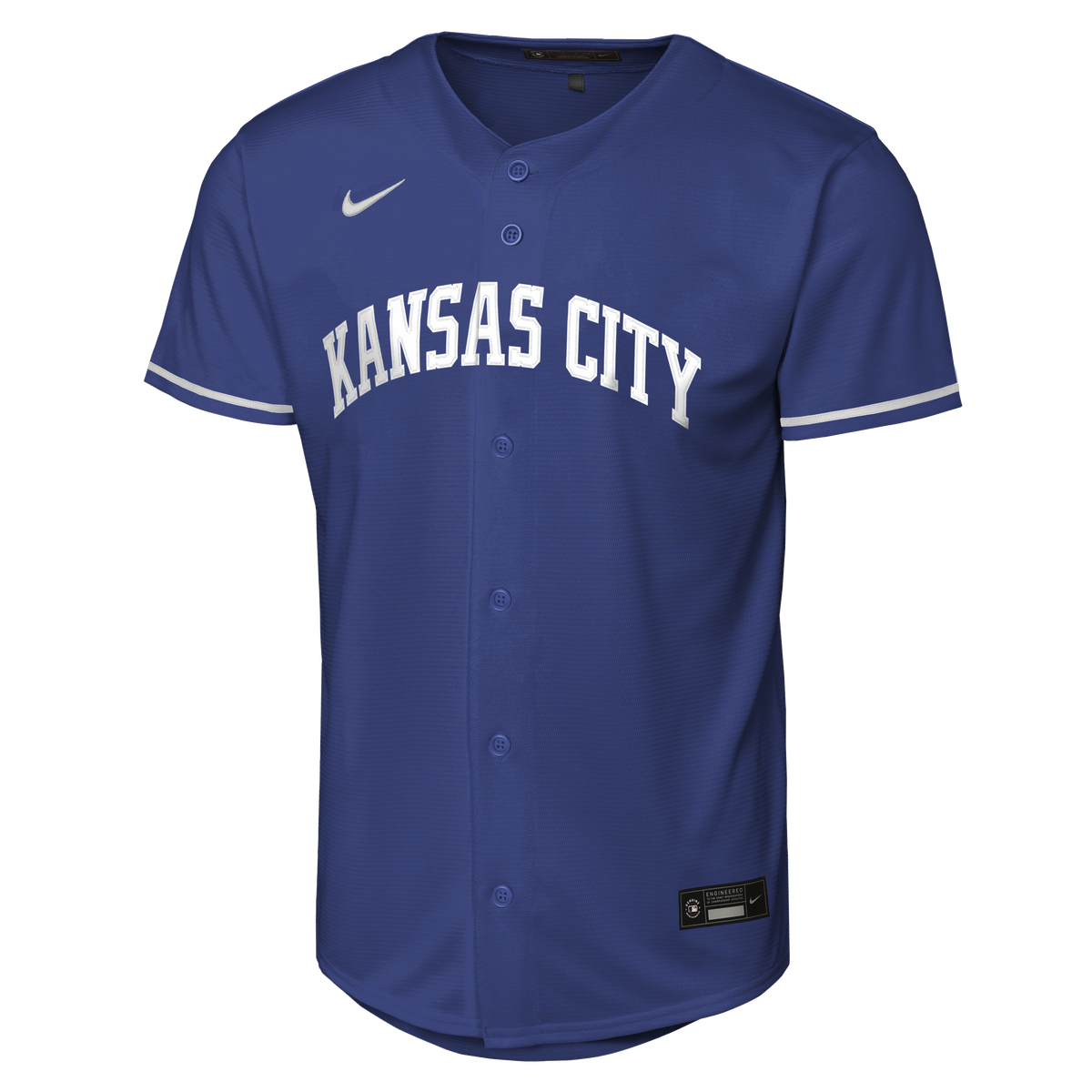 NIKE Youth Bobby Witt Jr. Kansas City Royals Royal Blue Replica Baseline Jersey product image 3, provided for visual
