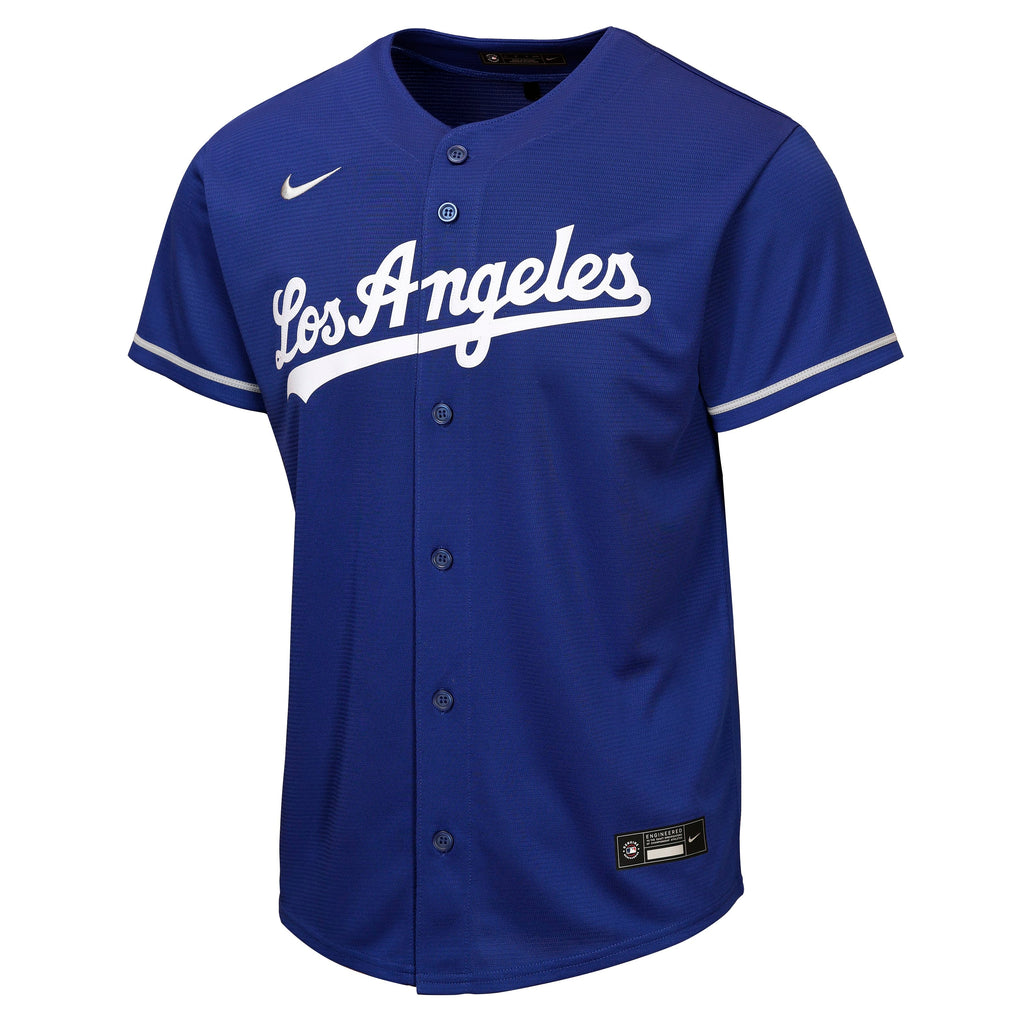 Youth Shohei Ohtani Los Angeles Dodgers NIKE Royal Blue Alternate Baseline Replica Jersey product image 3, provided for