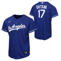 Youth Shohei Ohtani Los Angeles Dodgers NIKE Royal Blue Alternate Baseline Replica Jersey product image 1, provided for