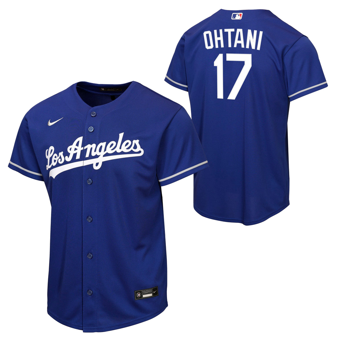 Youth Shohei Ohtani Los Angeles Dodgers NIKE Royal Blue Alternate Baseline Replica Jersey product image 1, provided for