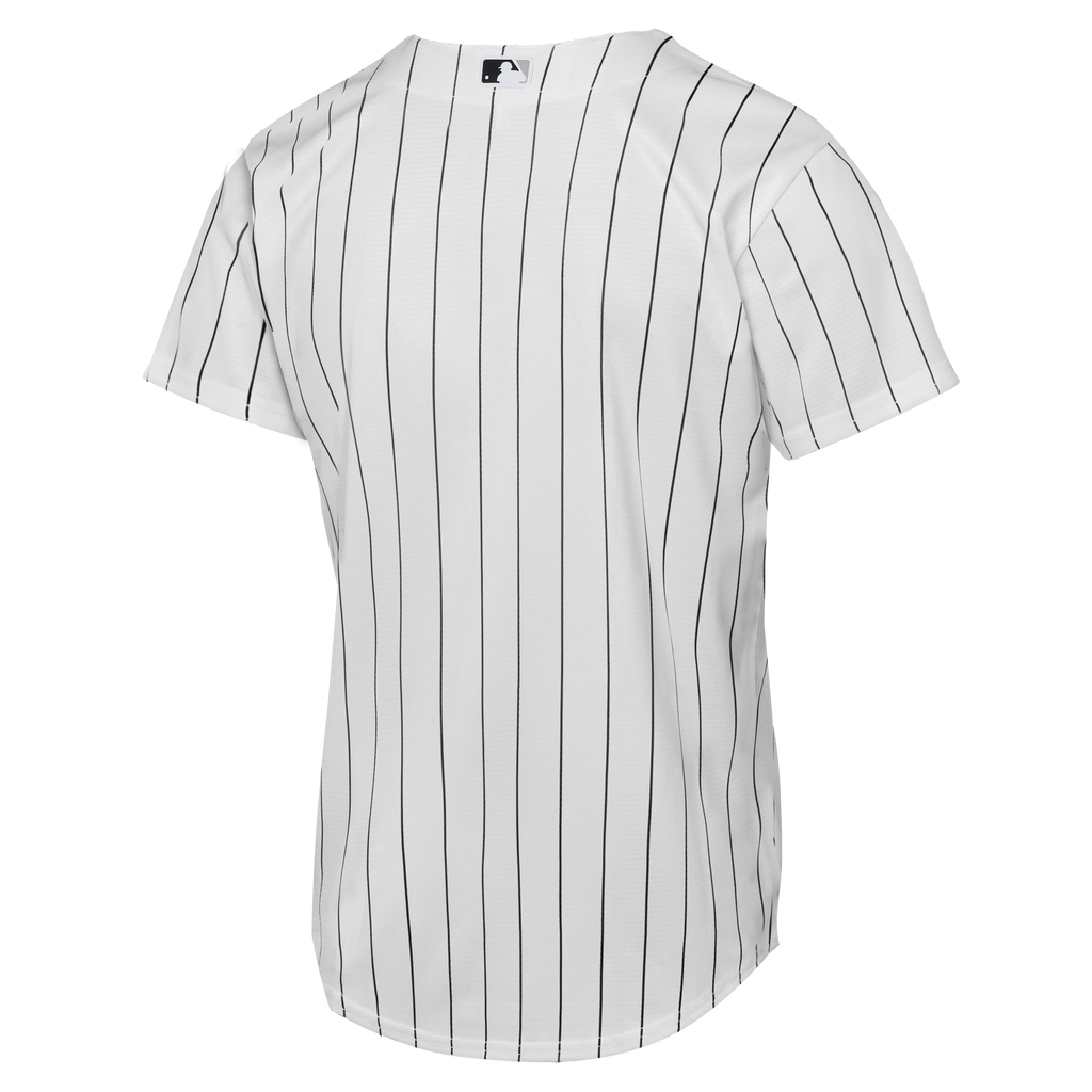 Youth Chicago White Sox Nike White Home Baseline Replica Team Jersey product image 3, provided for visual reference and