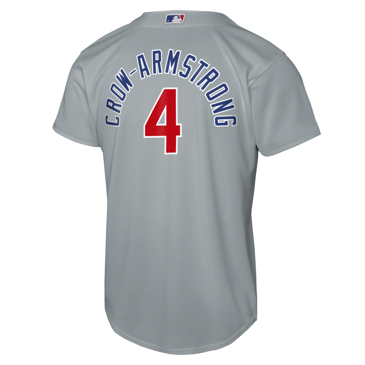 NIKE Youth Chicago Cubs Pete Crow-Armstrong Road Gray Baseline Replica Jersey product image 2, provided for visual reference